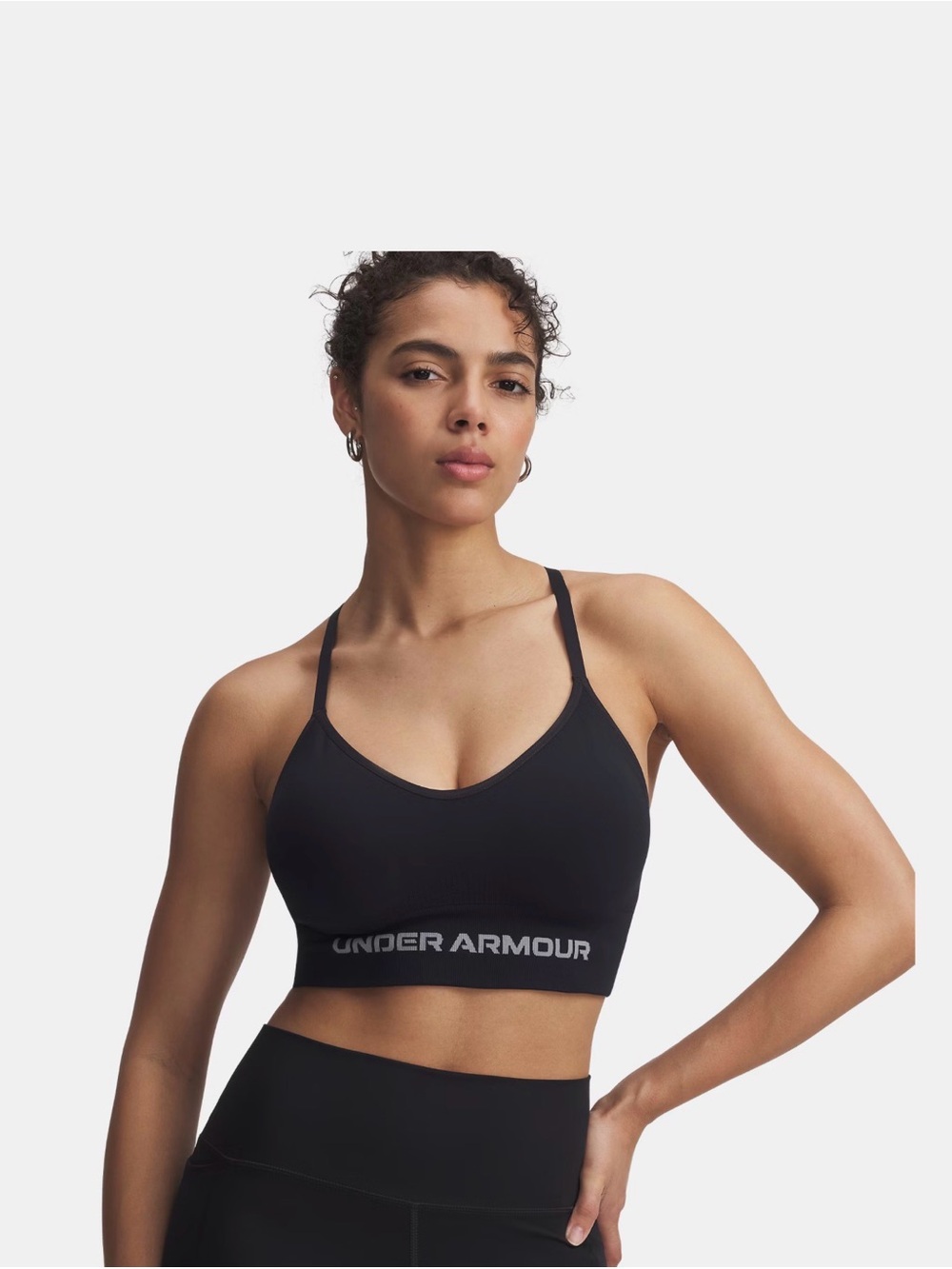 Under Armour Black Pullover Light-Support Sports Bra